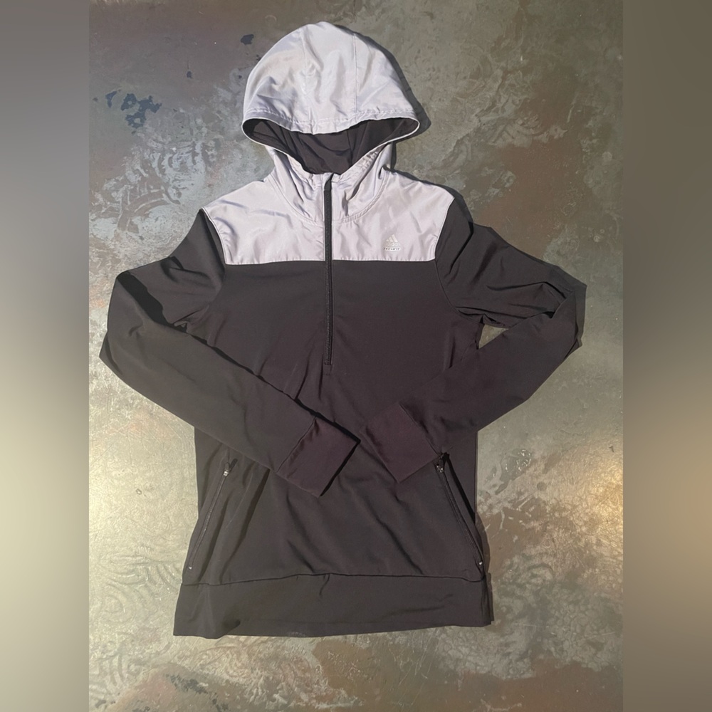 Adidas Black and Gray Climalite Jacket